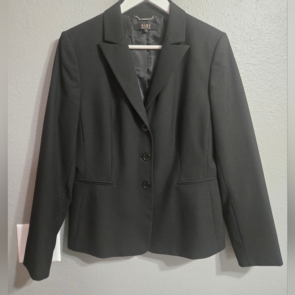 Alex Marie Black Blazer Size 10
